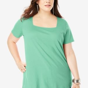 Short-Sleeve Squareneck Ultimate Tee